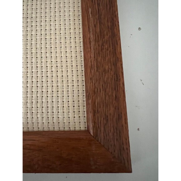 1950s Vintage Thanksgiving Harvest Cornucopia Needlepoint Art Print Piece - Picture 4 of 5